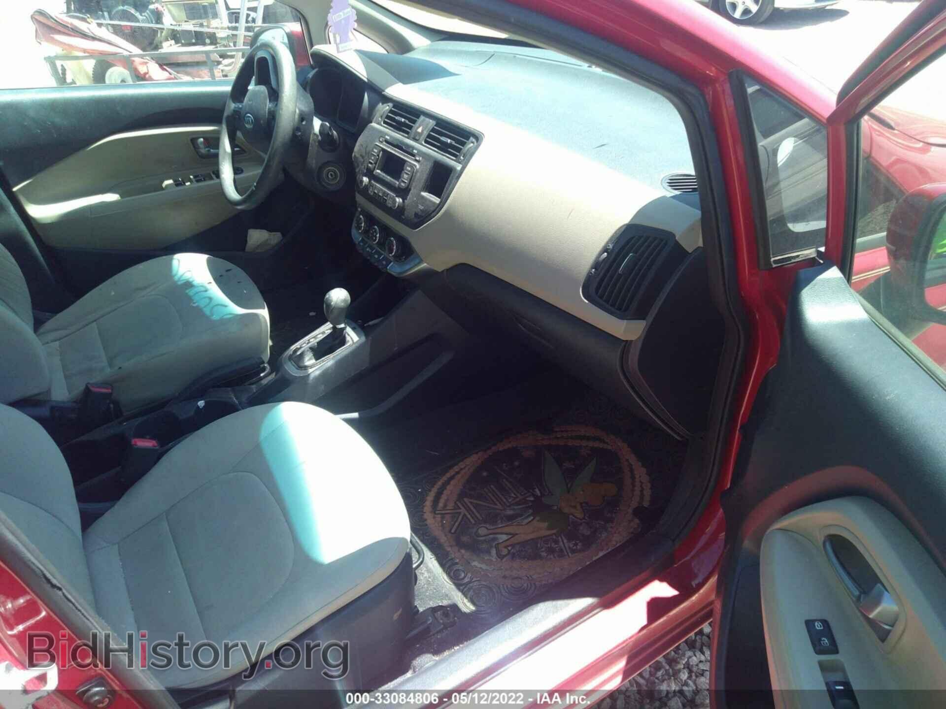 2012 KIA RIO - VIN: KNADM5A35C6092300 - Фото 5