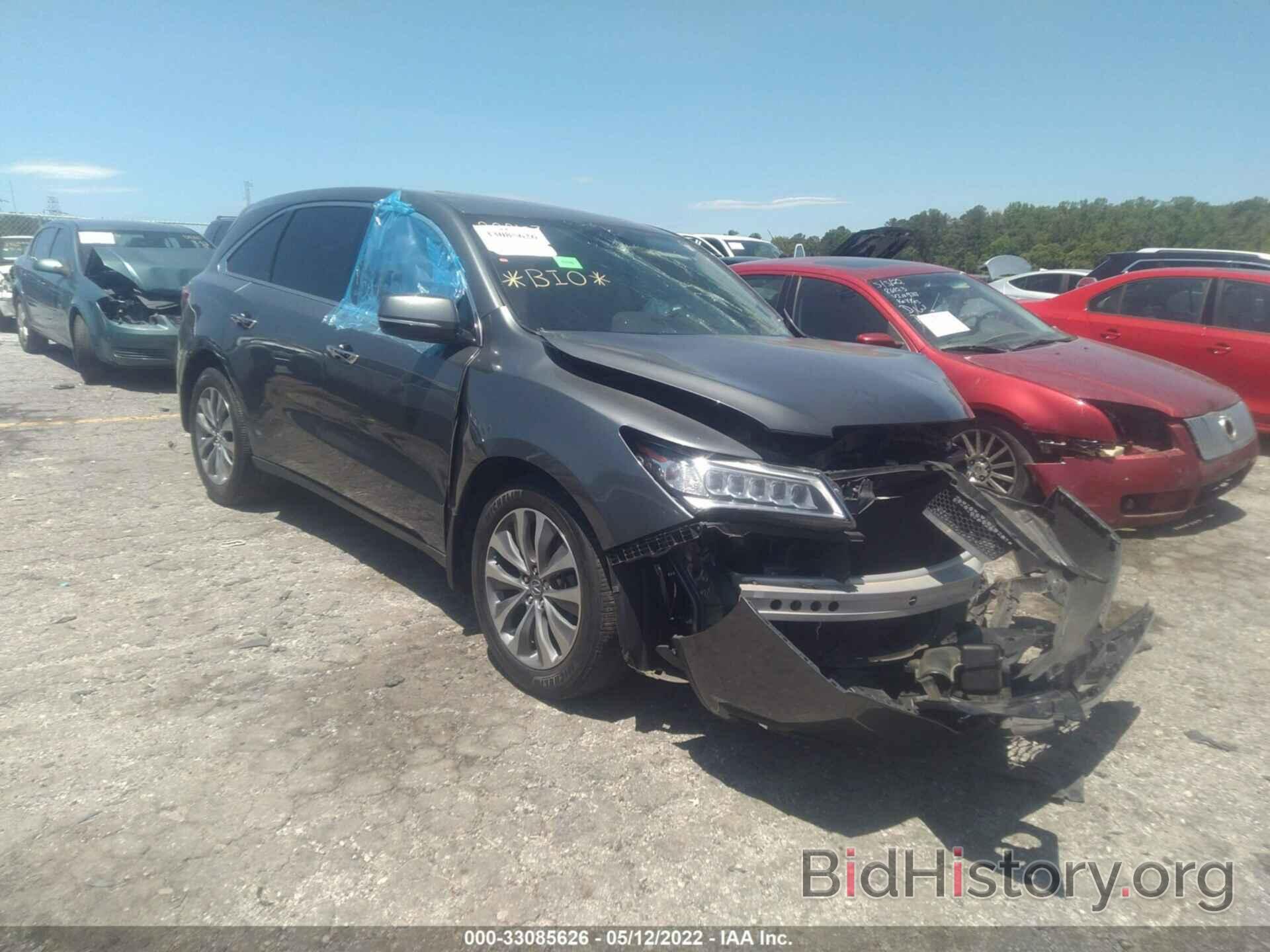 Photo 5FRYD3H49EB009433 - ACURA MDX 2014