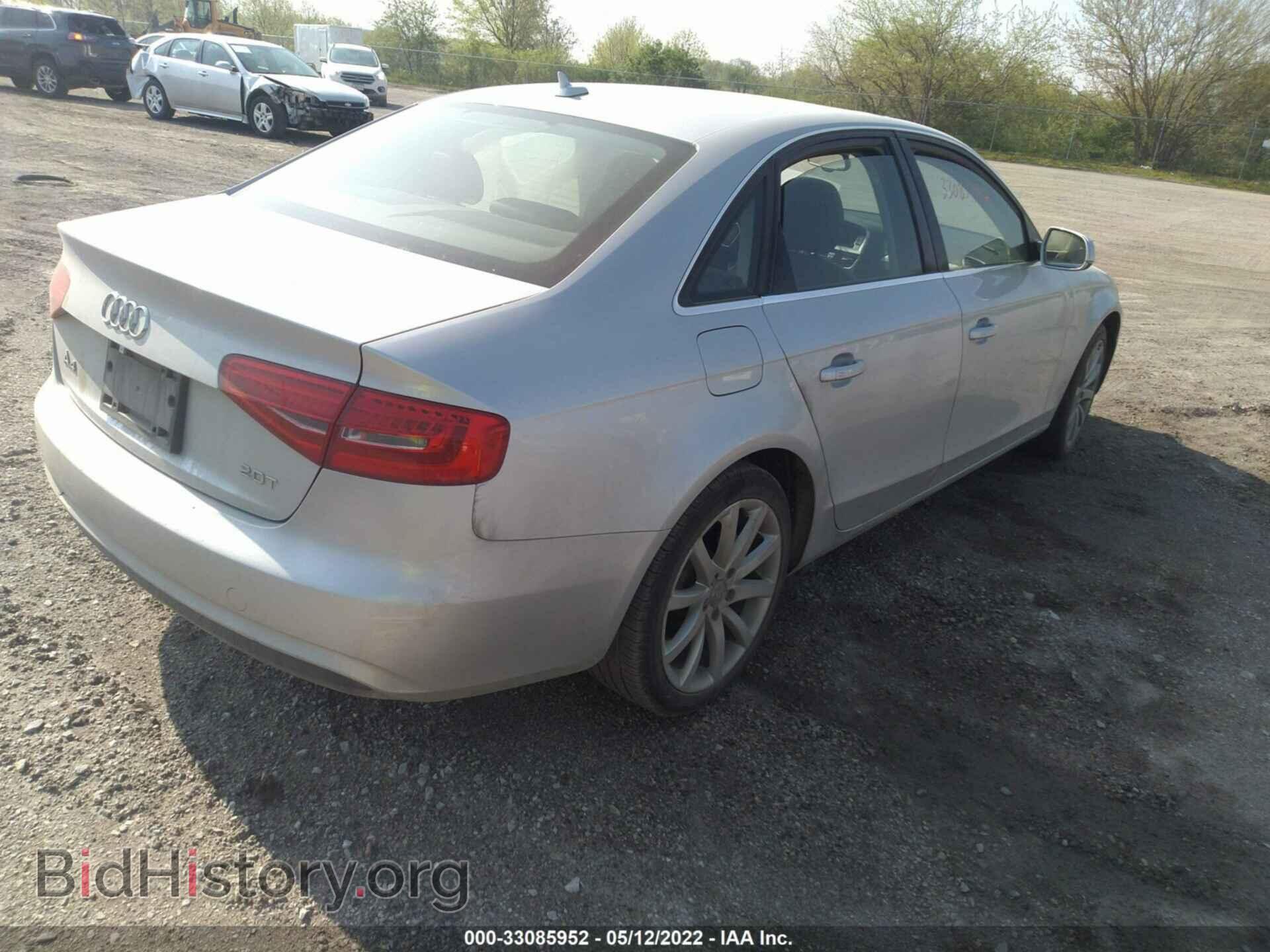 2013 AUDI A4 - VIN: WAUEFAFL3DA107777 - Фото 4