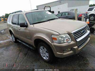 2007 Ford EXPLORER XLT, champagne — VIN 1FMEU73E67UB35847, IAAI