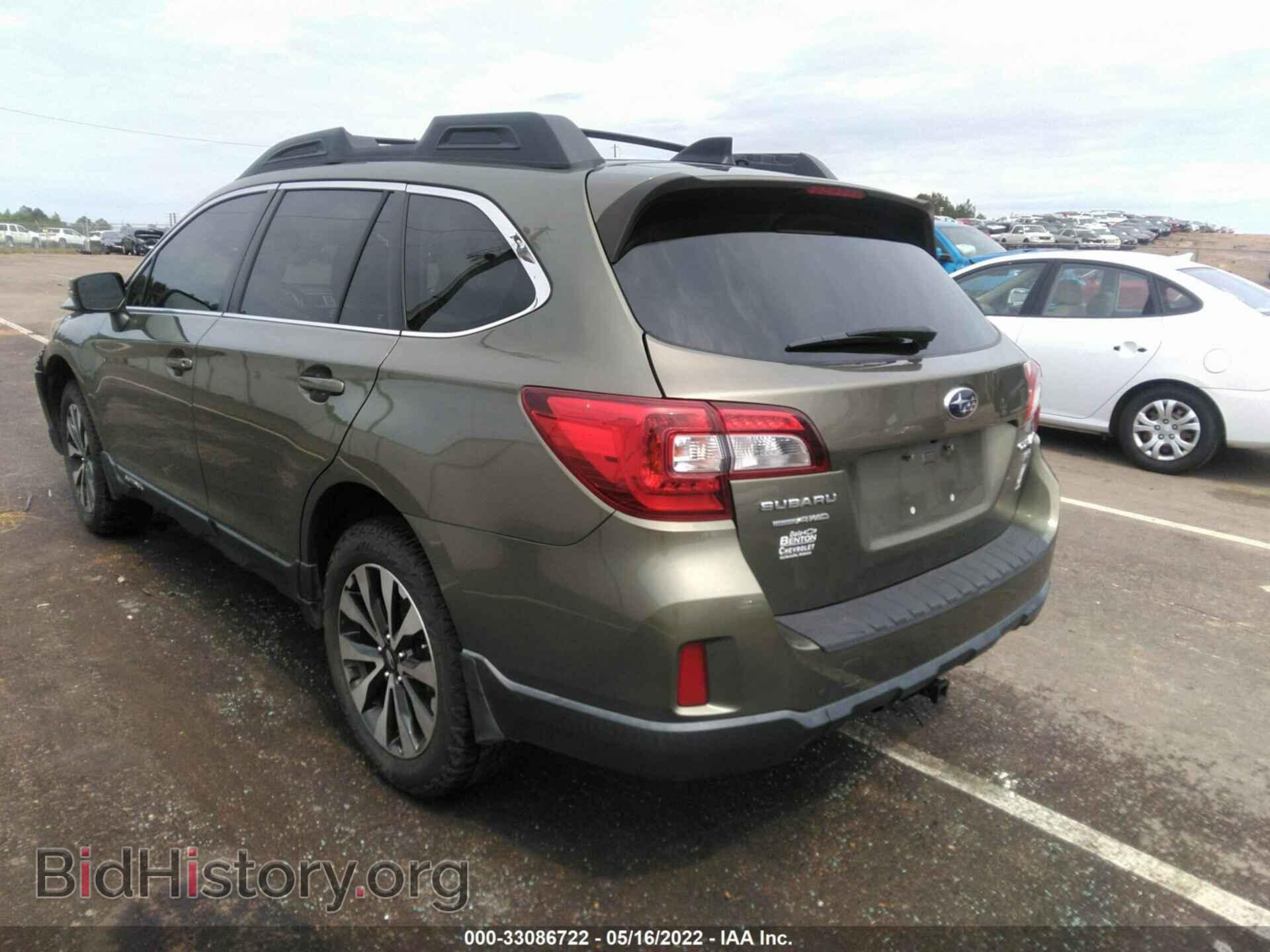 2016 SUBARU OUTBACK - VIN: 4S4BSENC2G3345005 - Фото 3