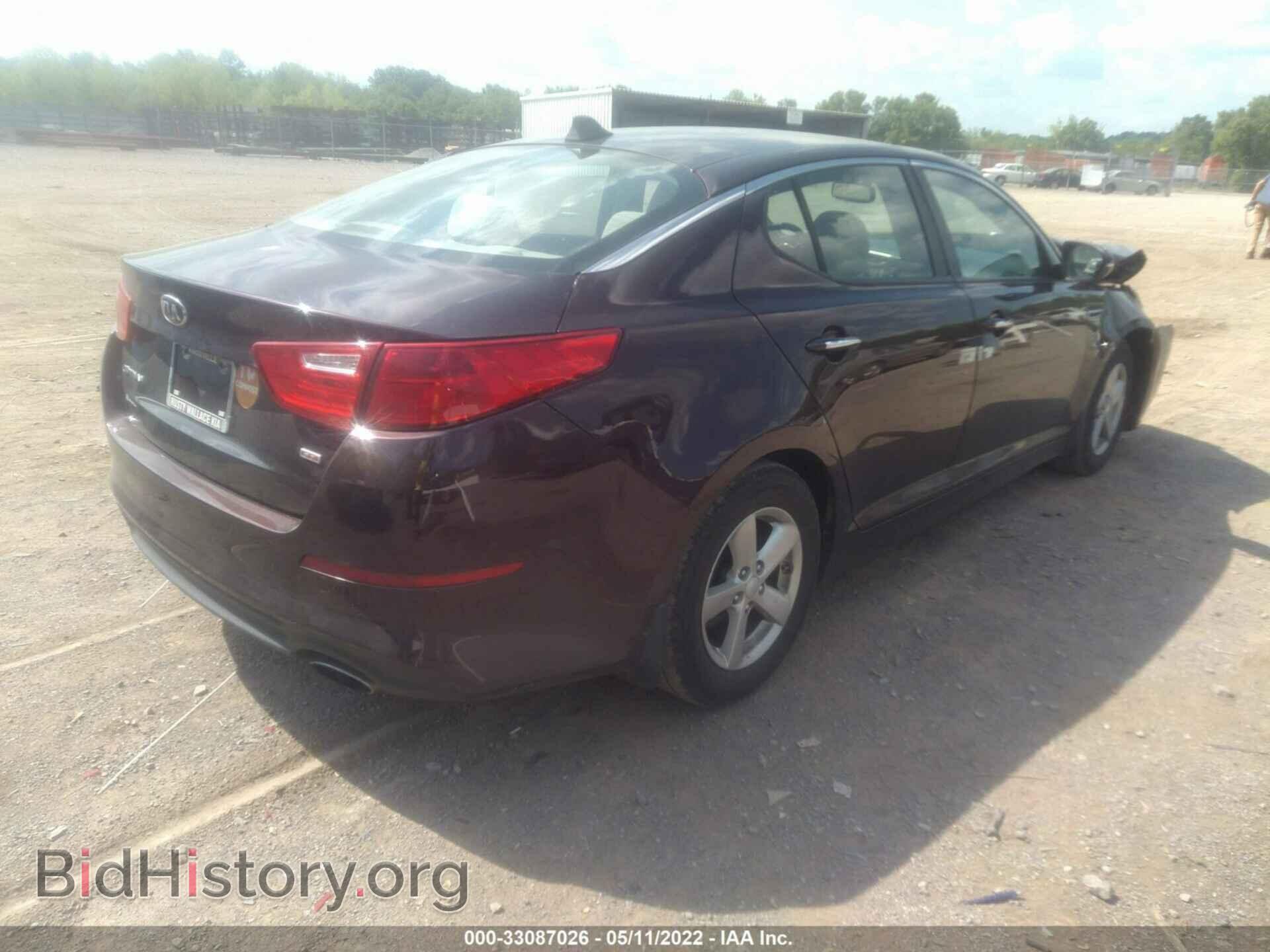 2014 KIA OPTIMA - VIN: 5XXGM4A74EG310163 - Фото 4