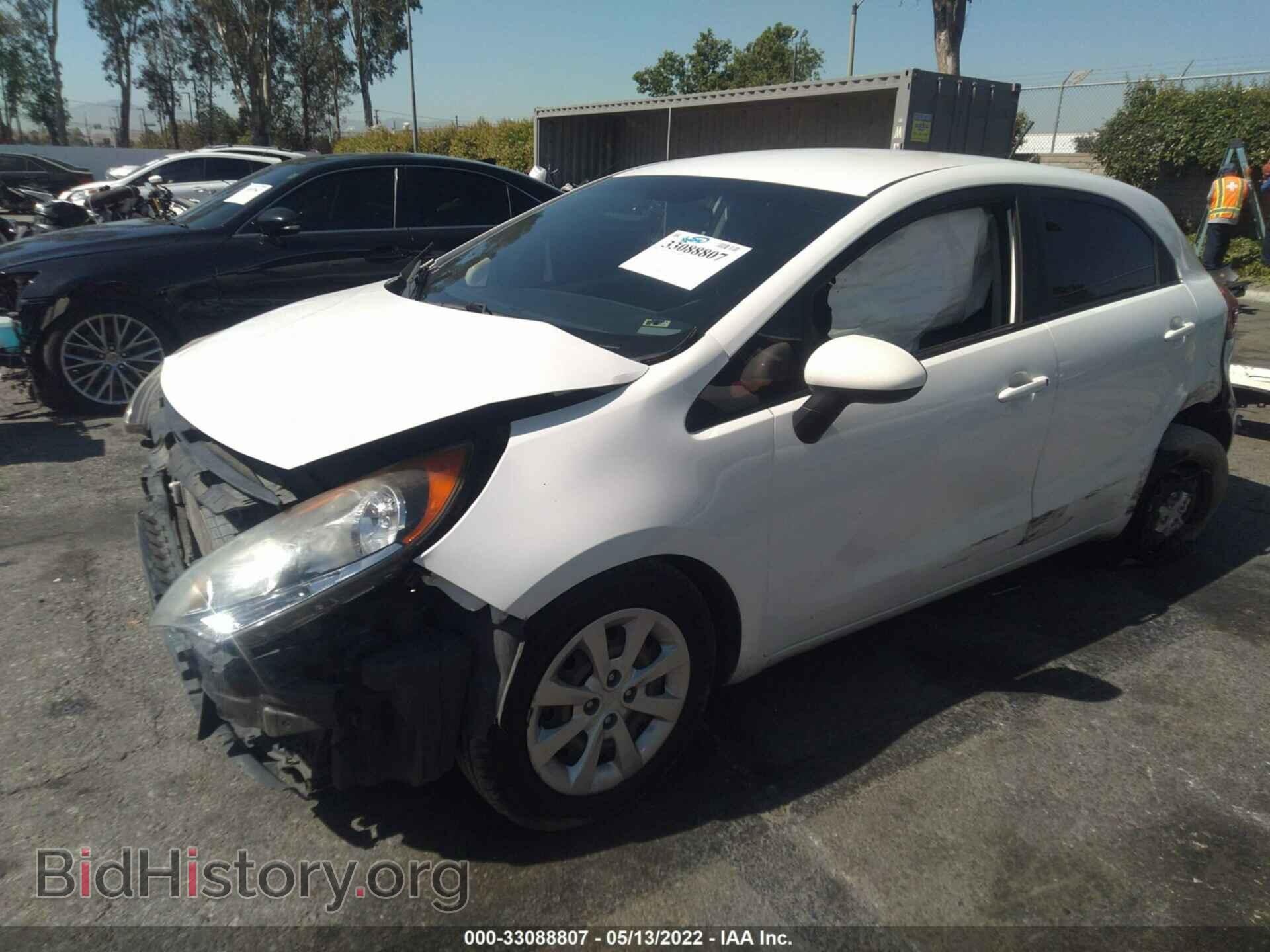 2013 KIA RIO - VIN: KNADM5A34D6204876 - Фото 2