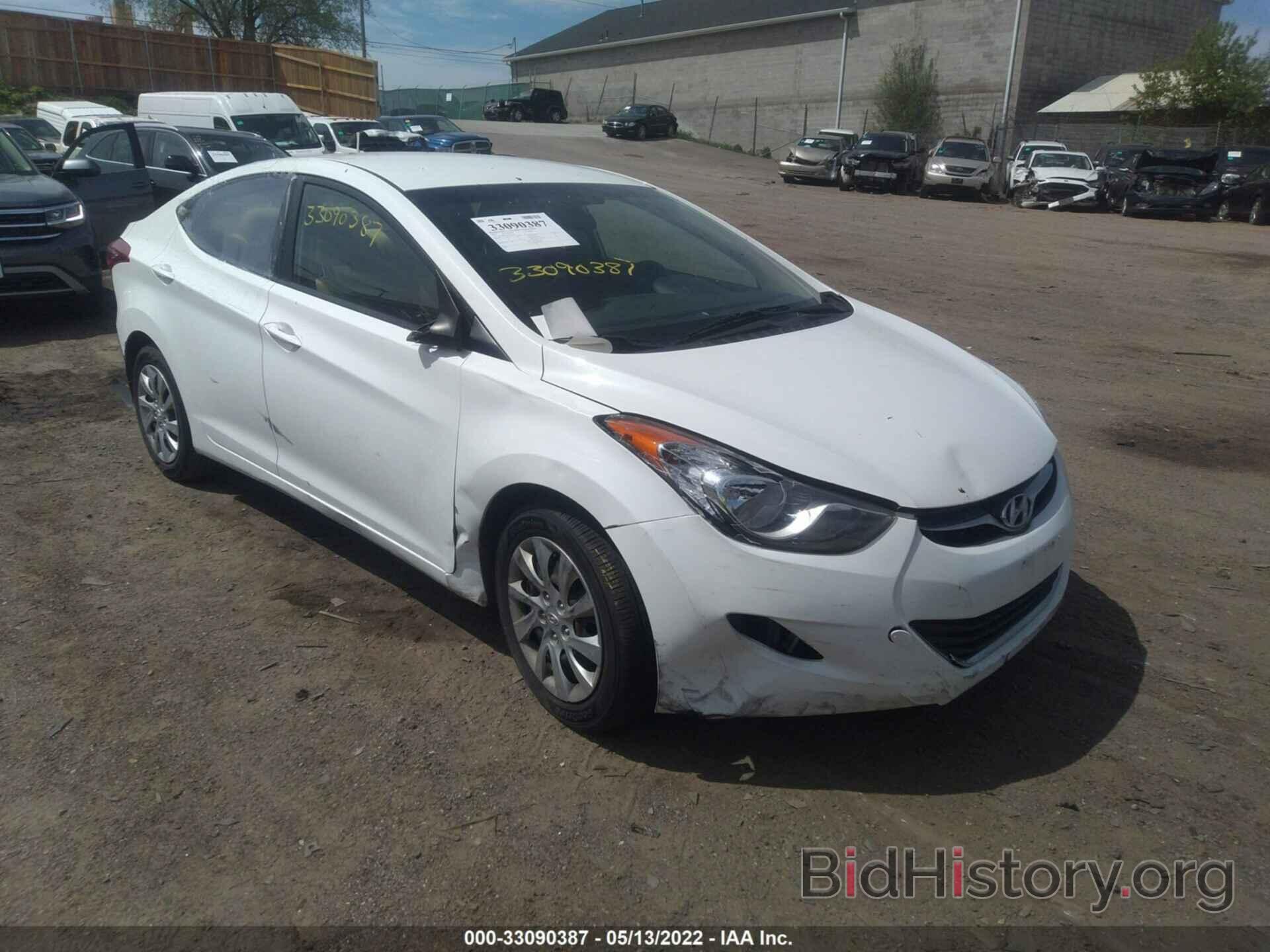 Photo 5NPDH4AE2CH133409 - HYUNDAI ELANTRA 2012