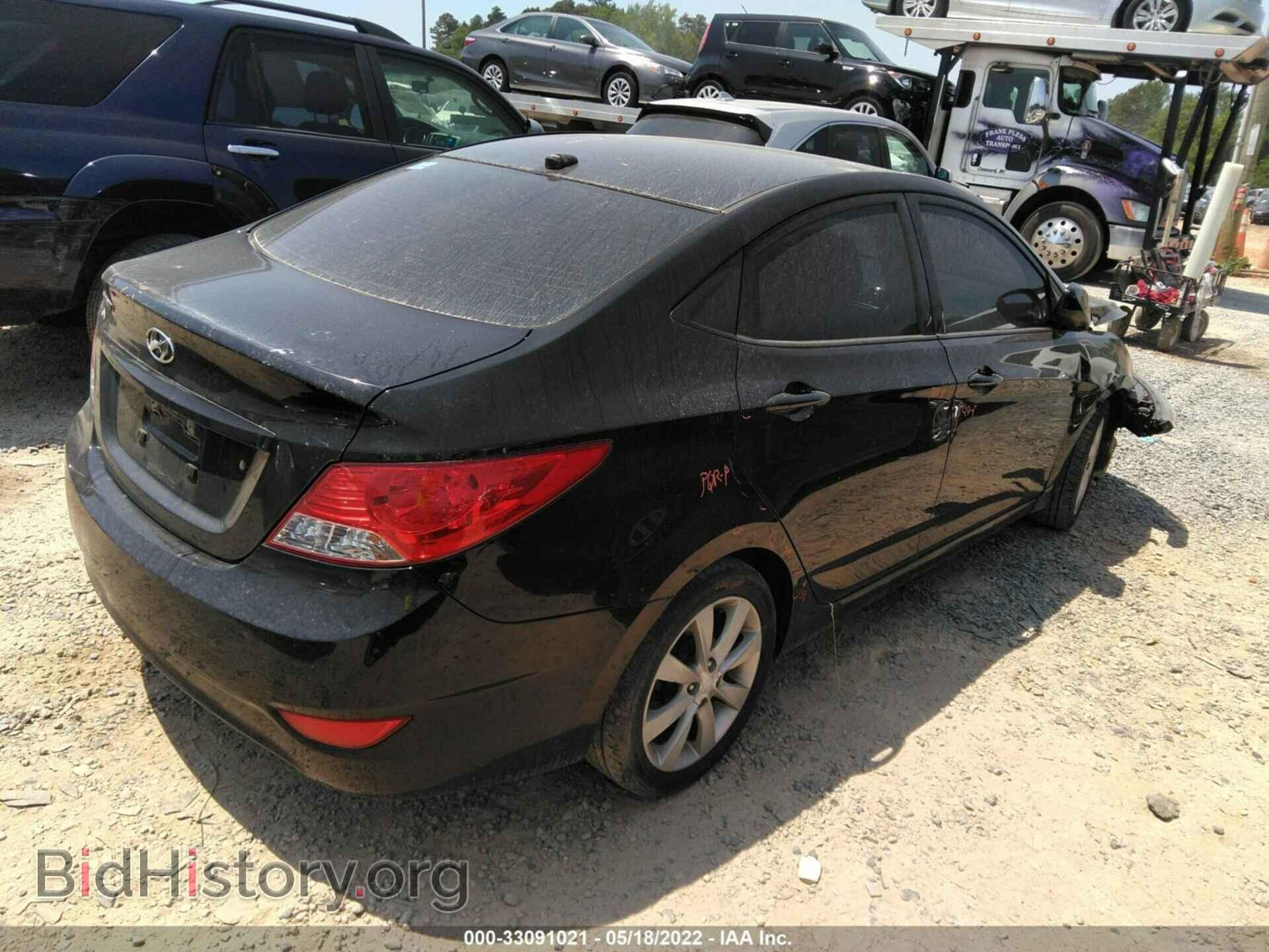 2012 HYUNDAI ACCENT - VIN: KMHCU4AE9CU181725 - Фото 4