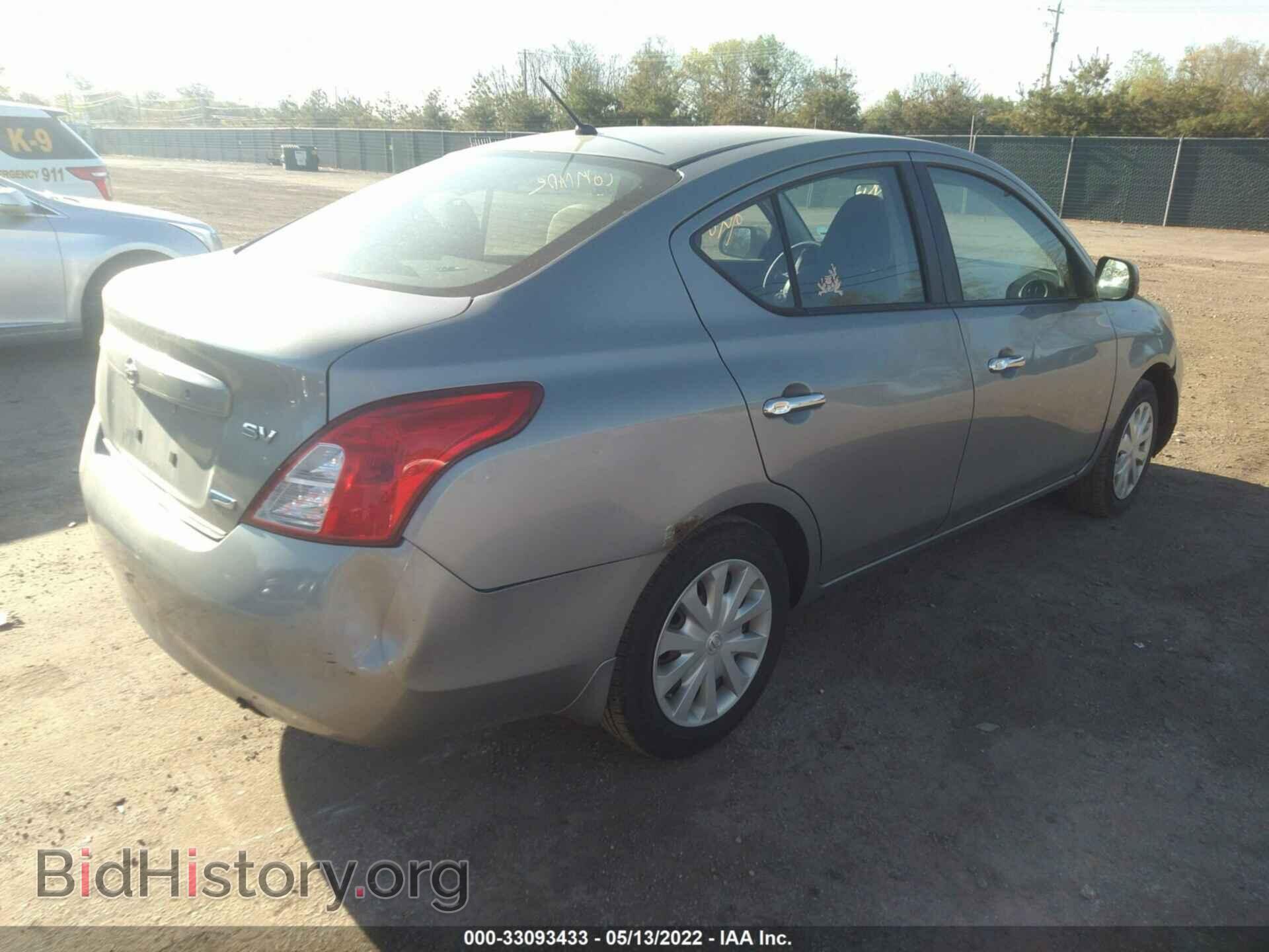 2012 NISSAN VERSA - VIN: 3N1CN7AP3CL875425 - Фото 4