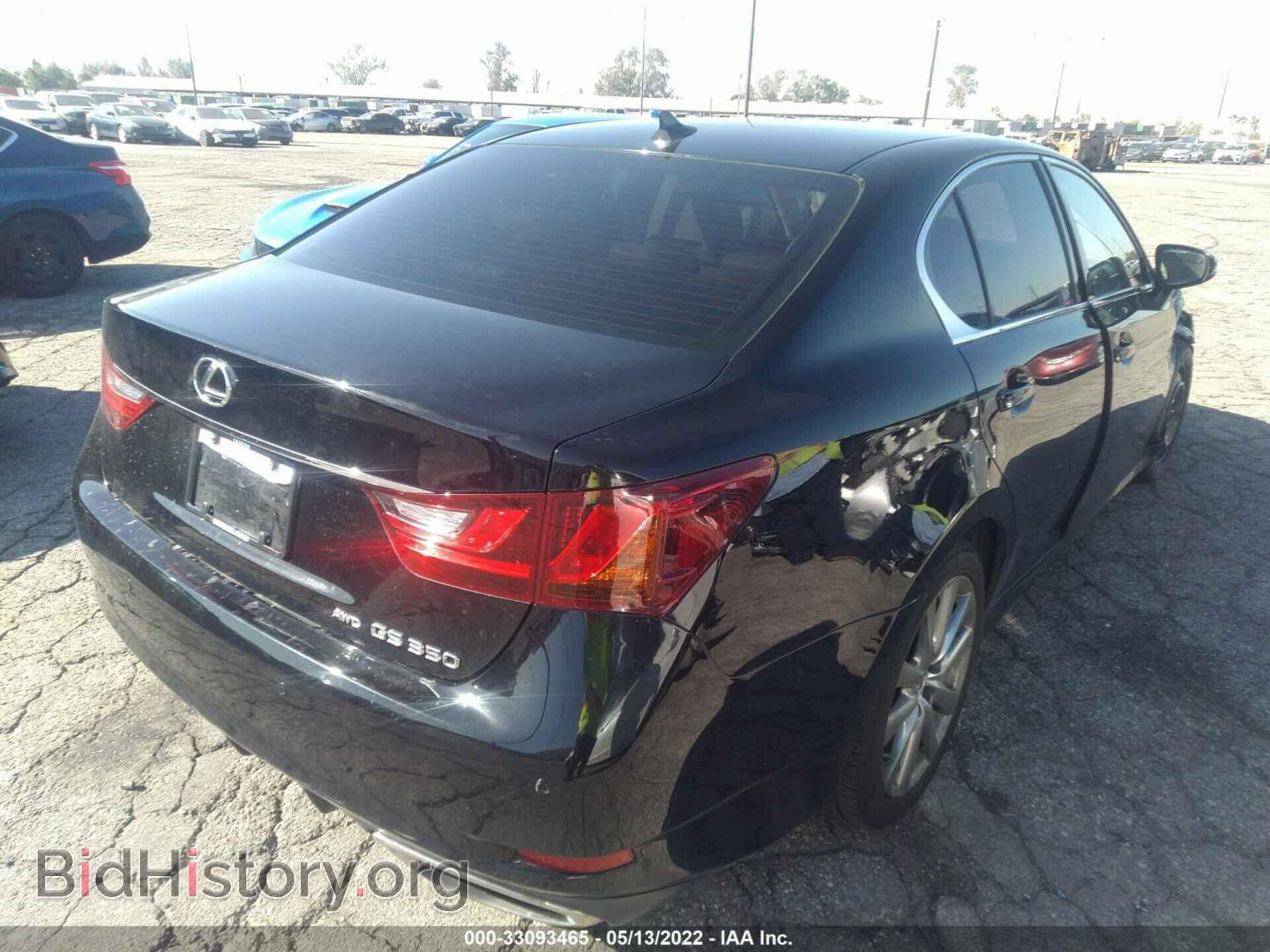 2013 LEXUS GS 350 - VIN: JTHCE1BL8D5016742 - Фото 4