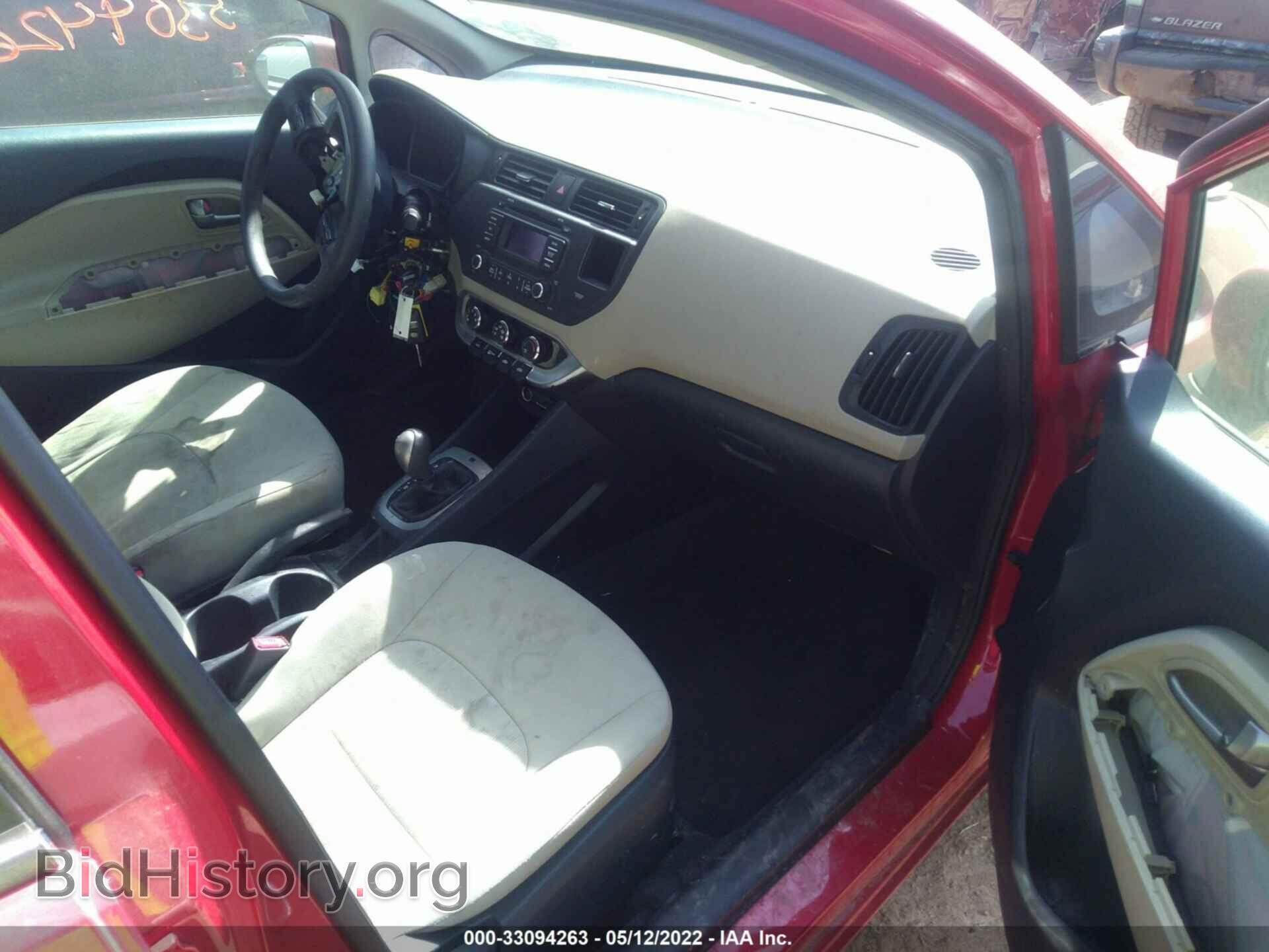 2013 KIA RIO - VIN: KNADM5A34D6168512 - Фото 5