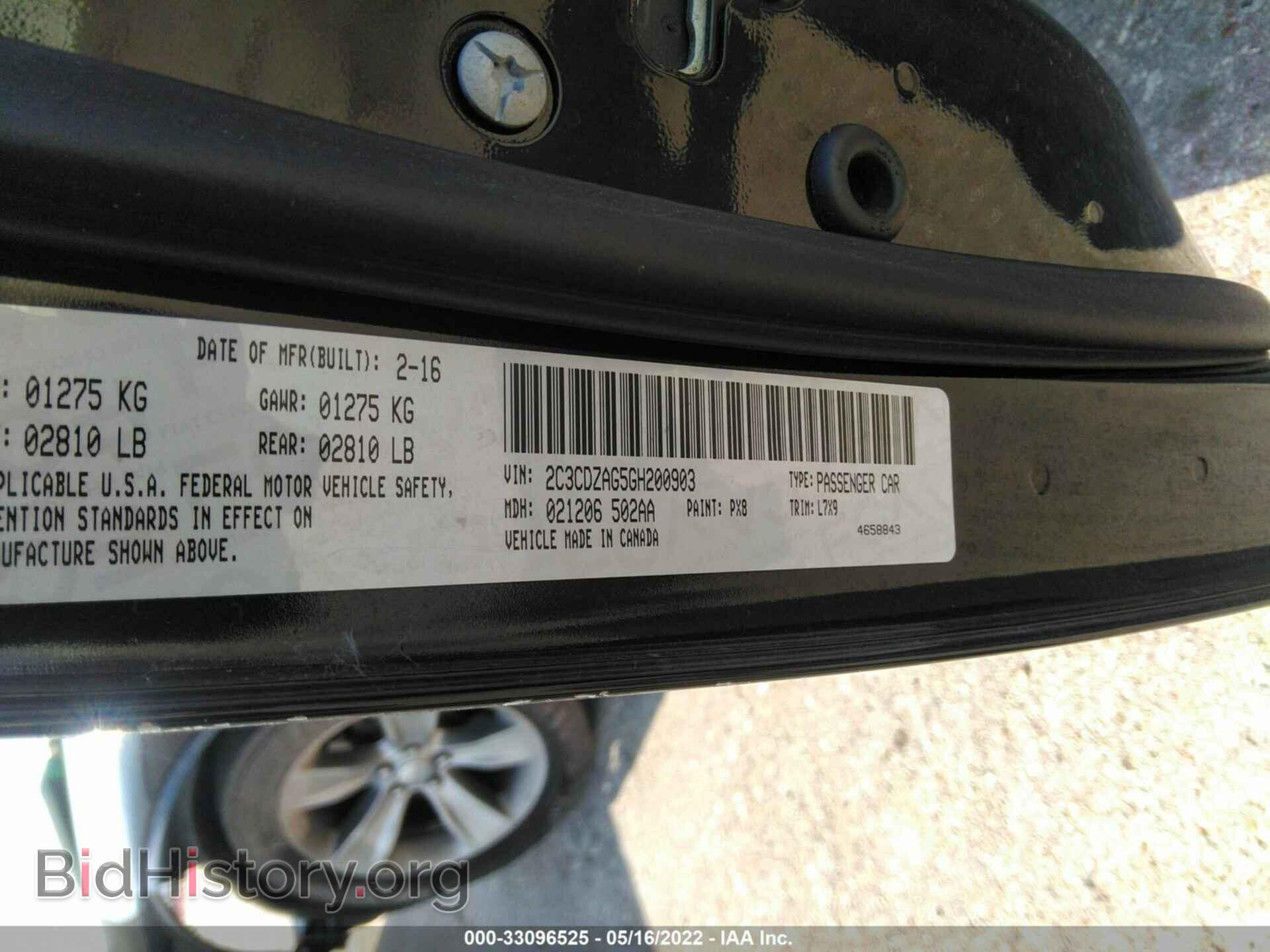 2016 DODGE CHALLENGER - VIN: 2C3CDZAG5GH200903 - Фото 9