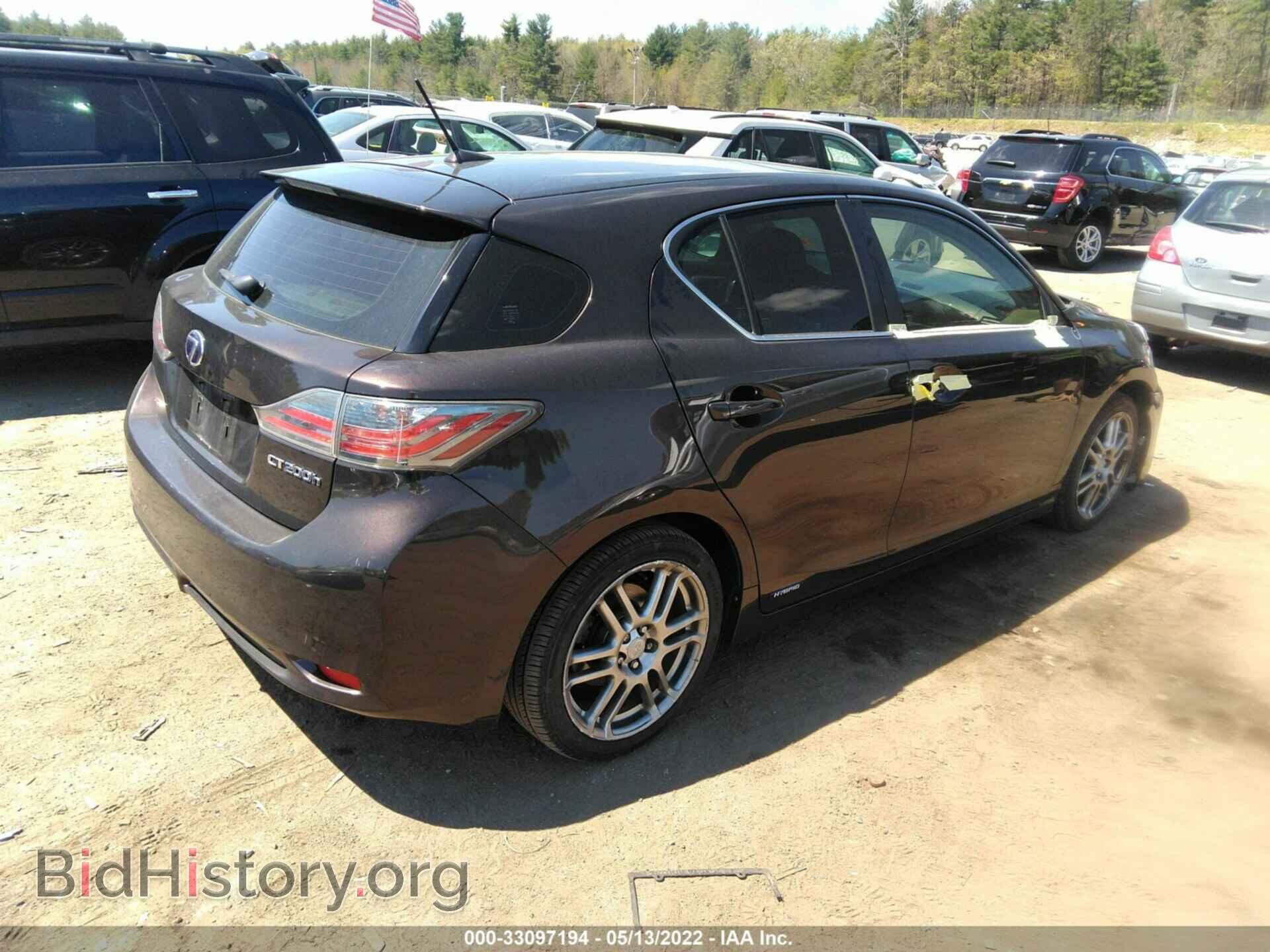 2011 LEXUS CT 200H - VIN: JTHKD5BH3B2031746 - Фото 4