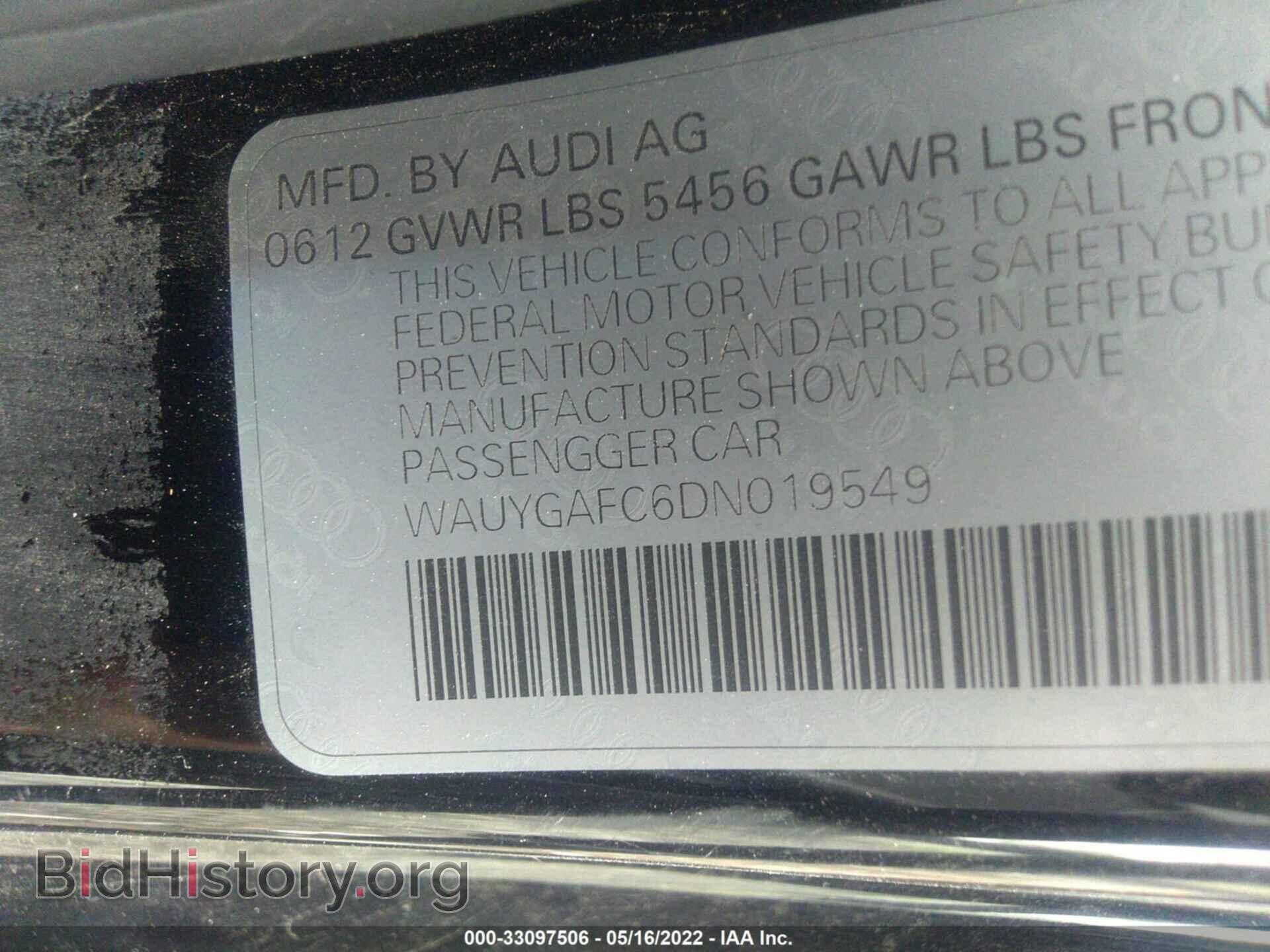 2013 AUDI A7 - VIN: WAUYGAFC6DN019549 - Photo 9