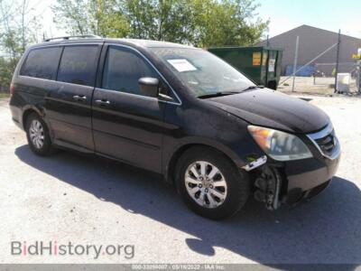 2008 Honda ODYSSEY EX-L, black — VIN 5FNRL38768B039559, IAAI