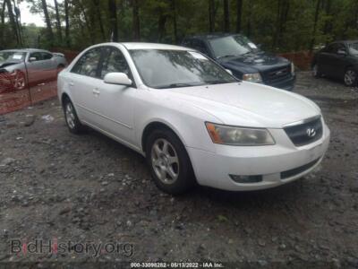 2006 Hyundai SONATA GLS, white — VIN 5NPEU46C66H074165, IAAI