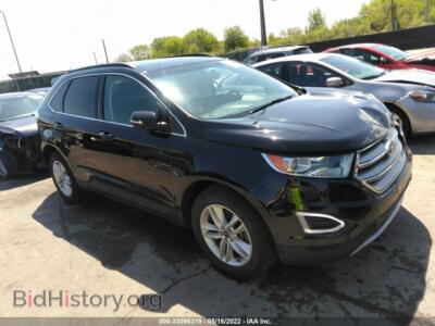 2016 Ford EDGE SEL, black — VIN 2FMPK4J84GBC62144, IAAI