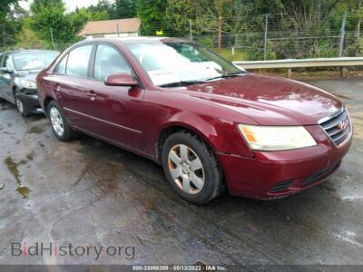 2009 Hyundai SONATA GLS, maroon — VIN 5NPET46C69H419332, IAAI