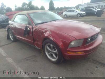 2006 Ford MUSTANG Standard/Deluxe/Premium, red — VIN 1ZVFT84N665103101, IAAI