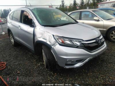 2016 Honda CR-V EX, серебристый — VIN 2HKRM4H51GH627323, IAAI
