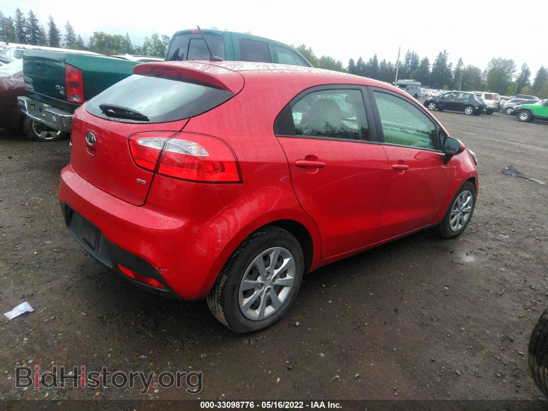 2012 KIA RIO - VIN: KNADM5A36C6037175 - Фото 4