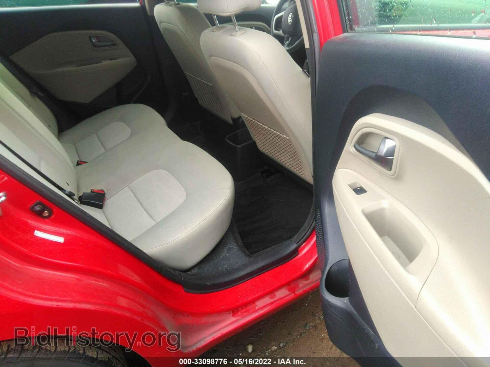 2012 KIA RIO - VIN: KNADM5A36C6037175 - Фото 8