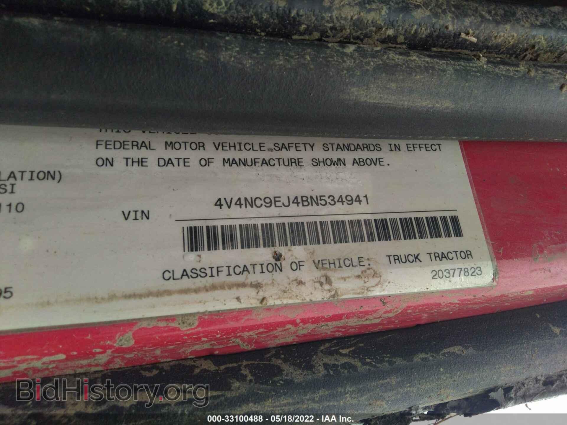 2011 VOLVO VN - VIN: 4V4NC9EJ4BN534941 - Фото 9