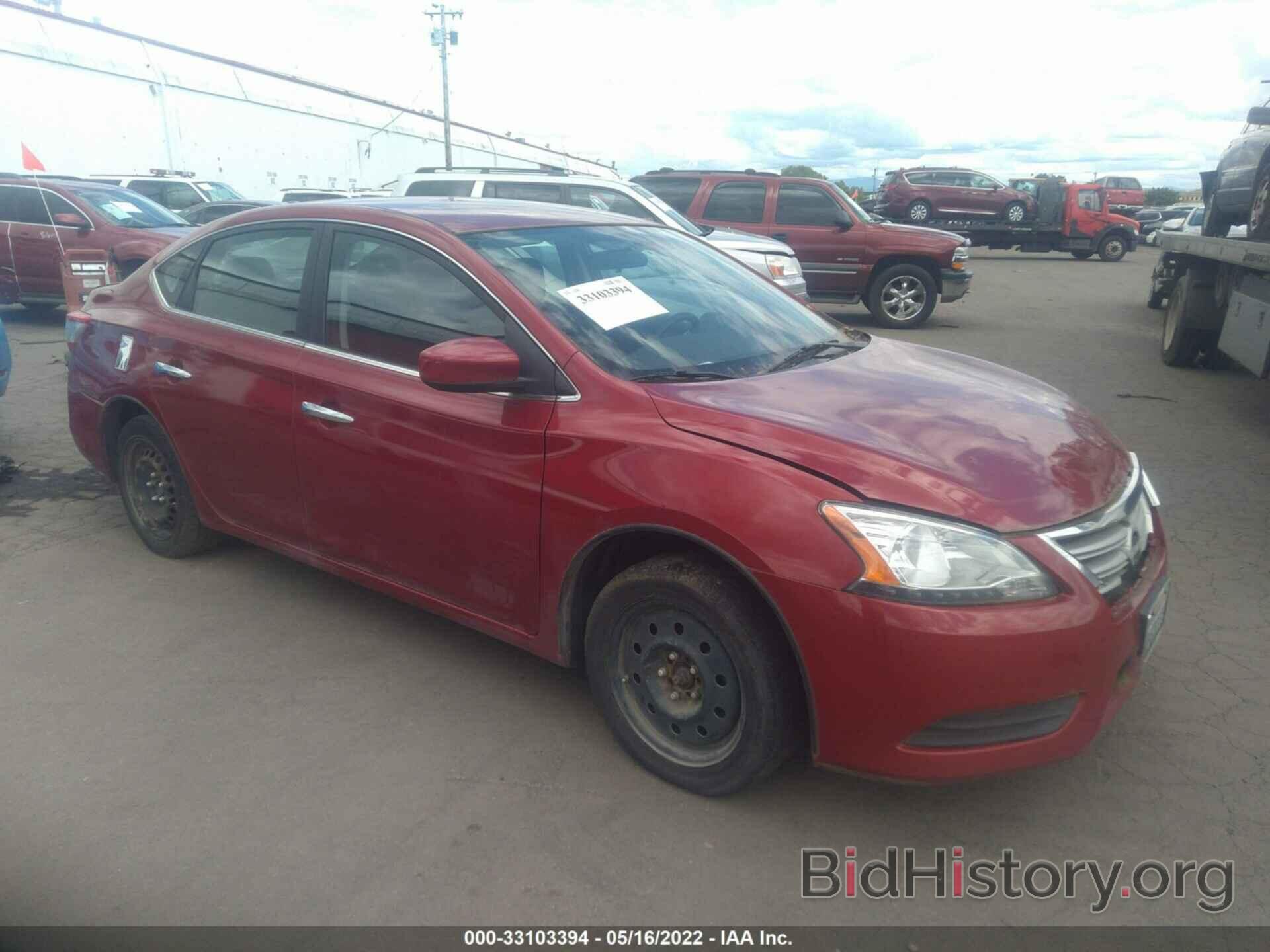 Photo 3N1AB7APXEY260392 - NISSAN SENTRA 2014