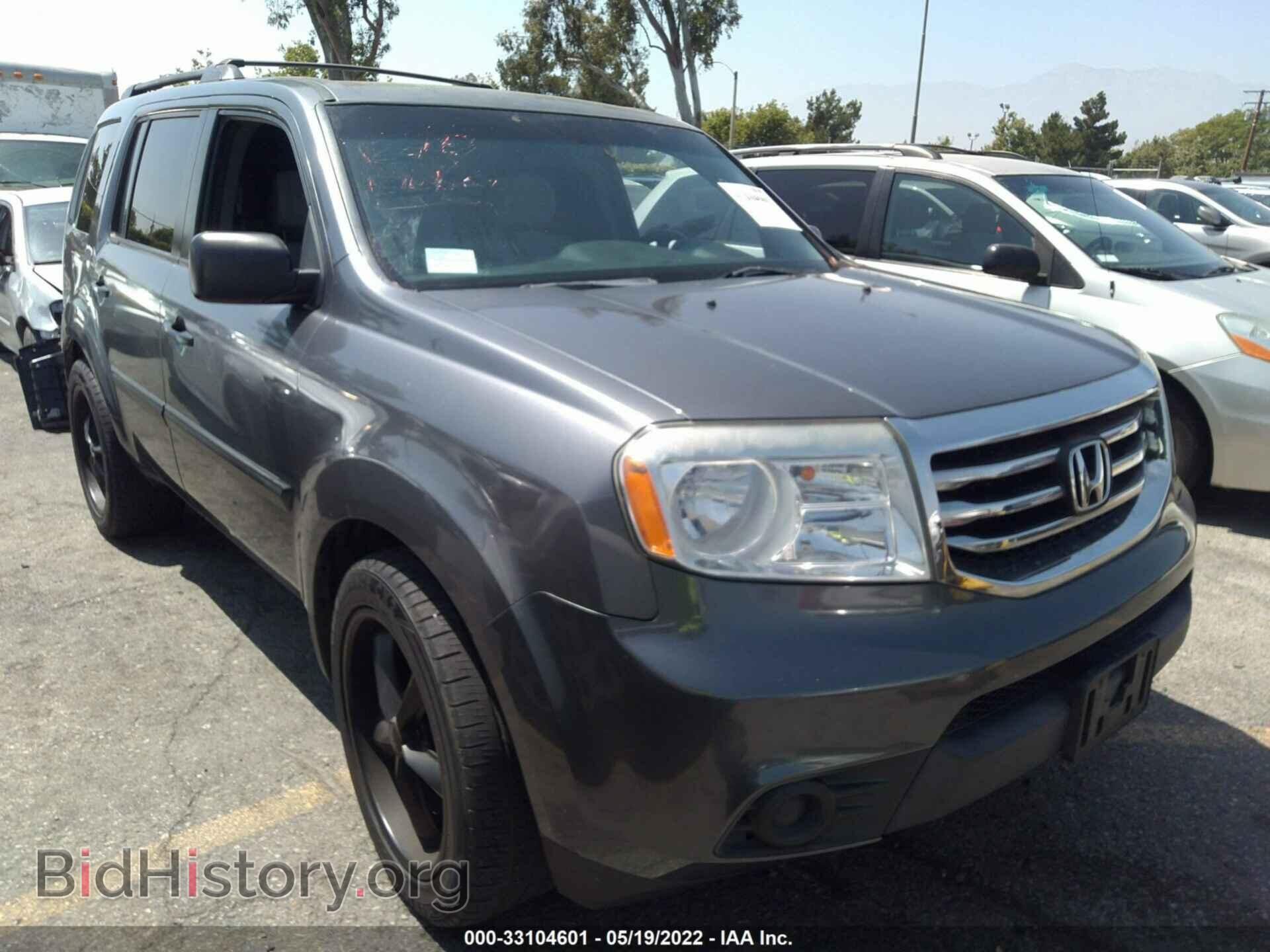 Photo 5FNYF3H21DB037347 - HONDA PILOT 2013