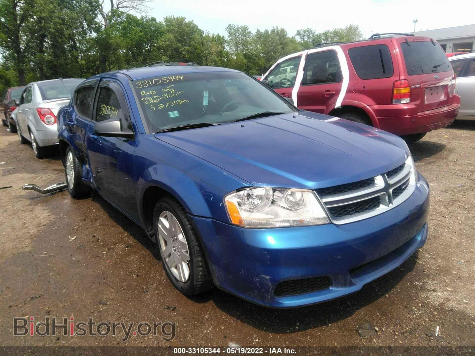 Фотография 1C3CDZAB9EN220466 - DODGE AVENGER 2014
