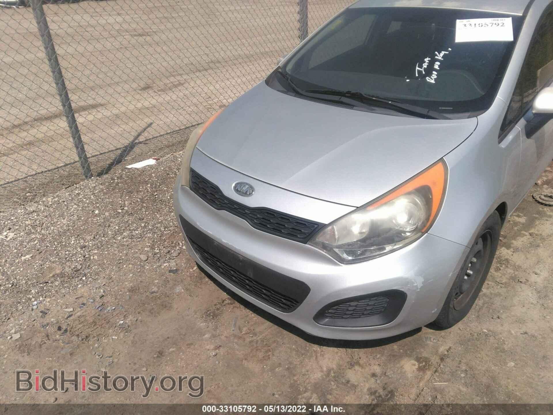 2012 KIA RIO - VIN: KNADM5A36C6014558 - Фото 6