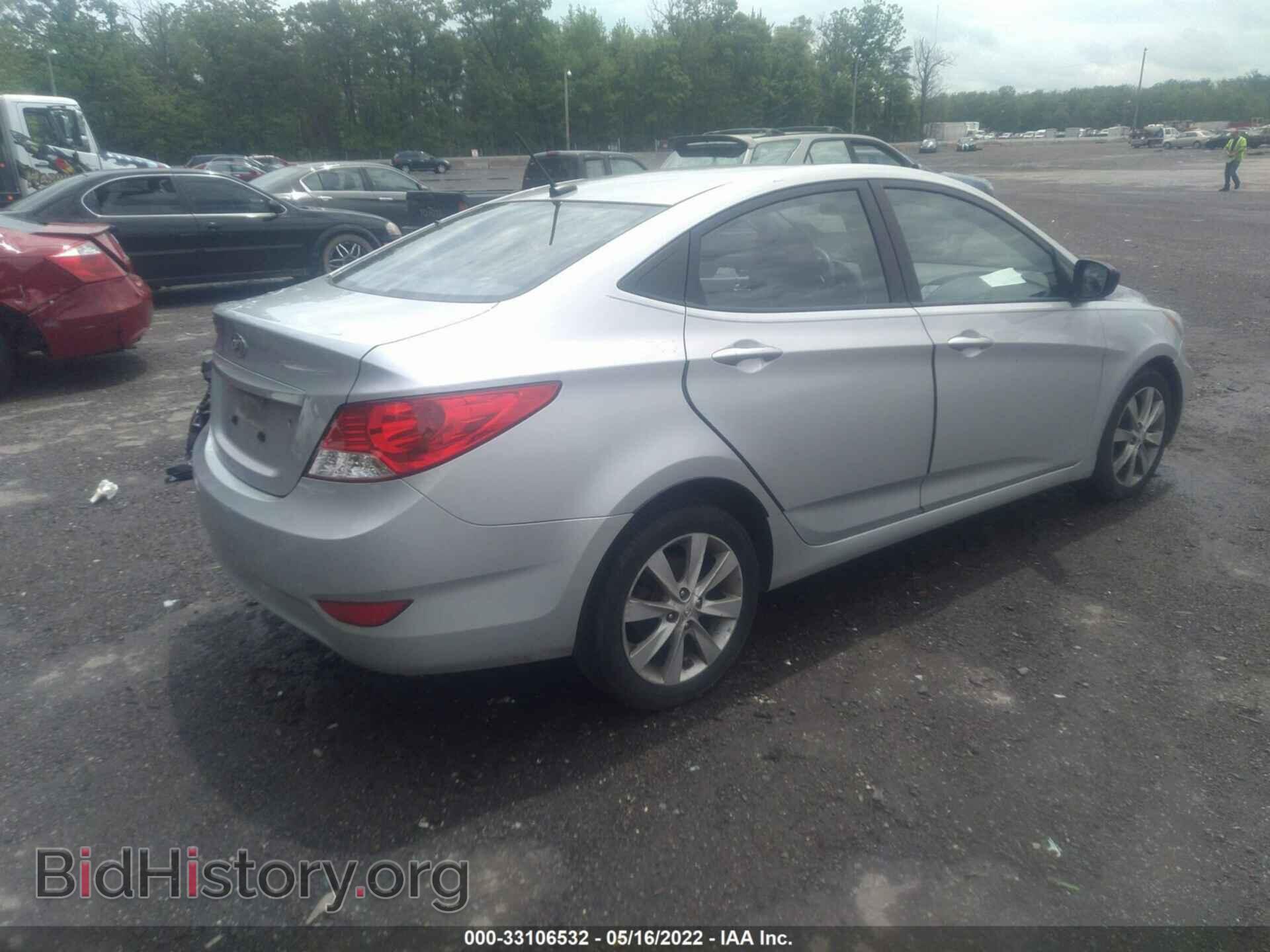 2013 HYUNDAI ACCENT - VIN: KMHCU4AE9DU283642 - Фото 4
