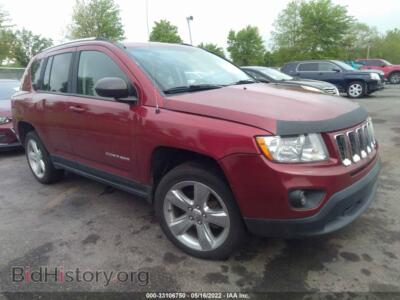 2012 Jeep COMPASS Limited, бордовый — VIN 1C4NJDCB0CD524673, IAAI