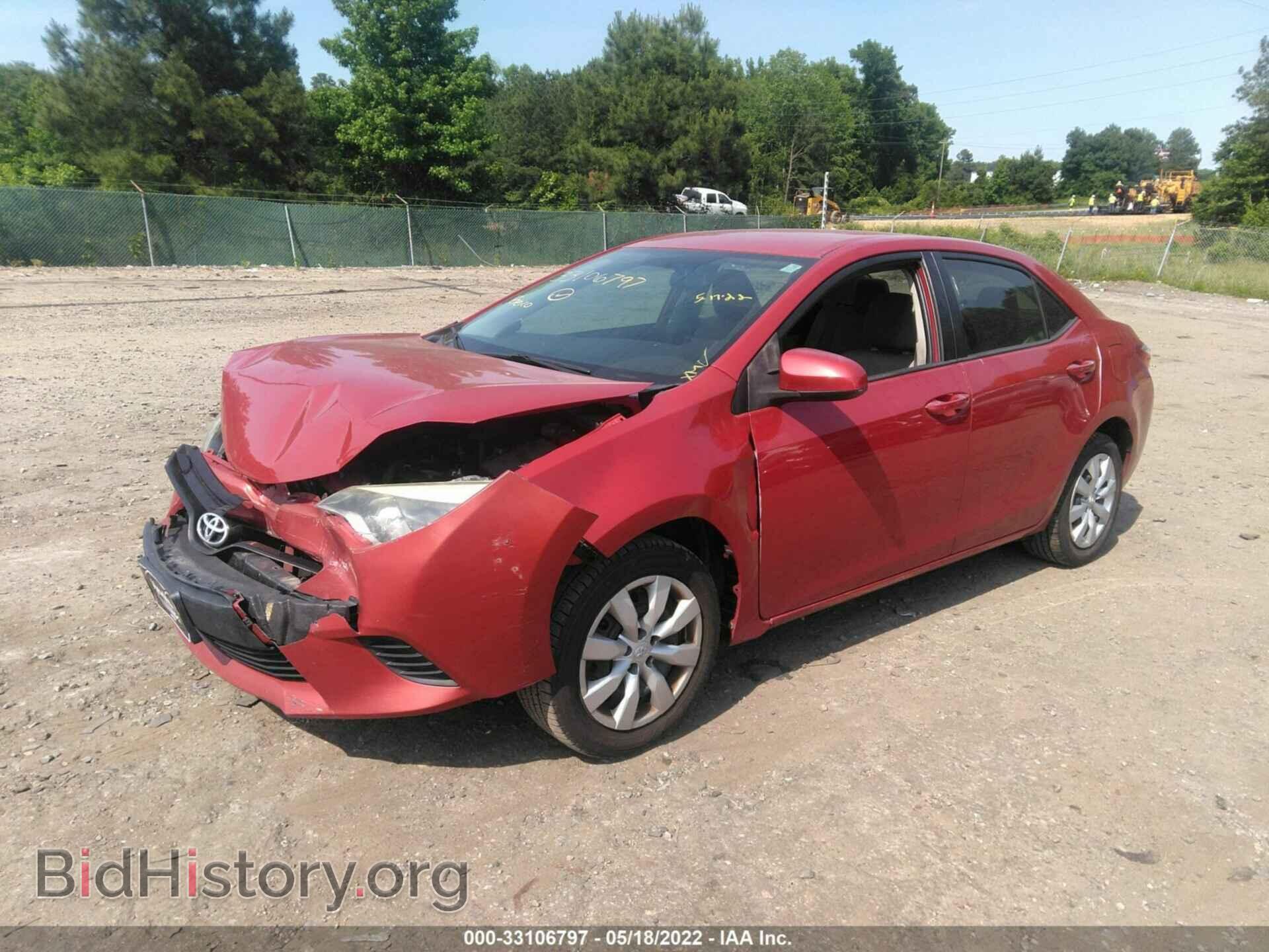 2014 TOYOTA COROLLA - VIN: 2T1BURHE2EC207066 - Фото 2