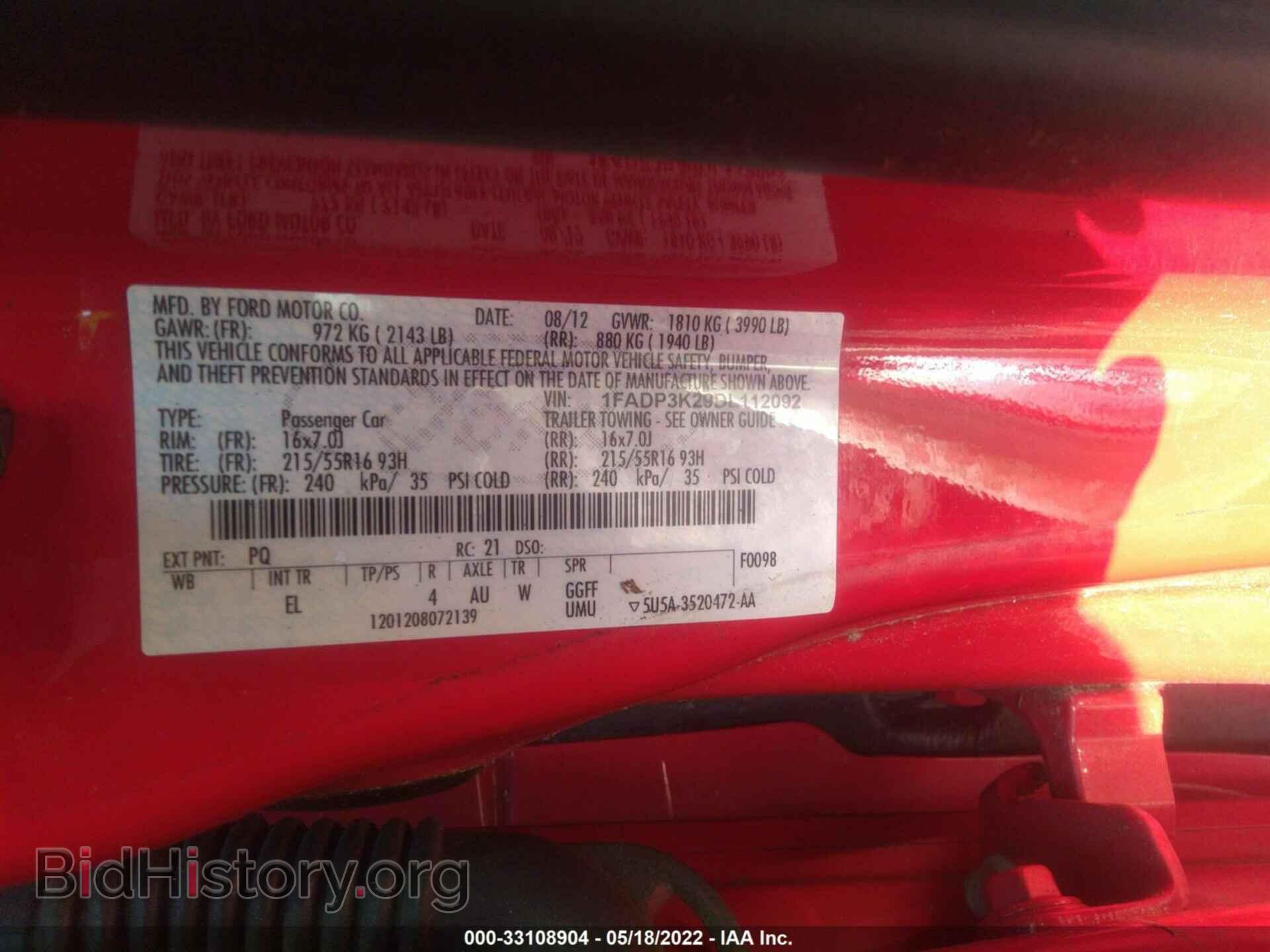 2013 FORD FOCUS - VIN: 1FADP3K29DL112092 - Photo 9