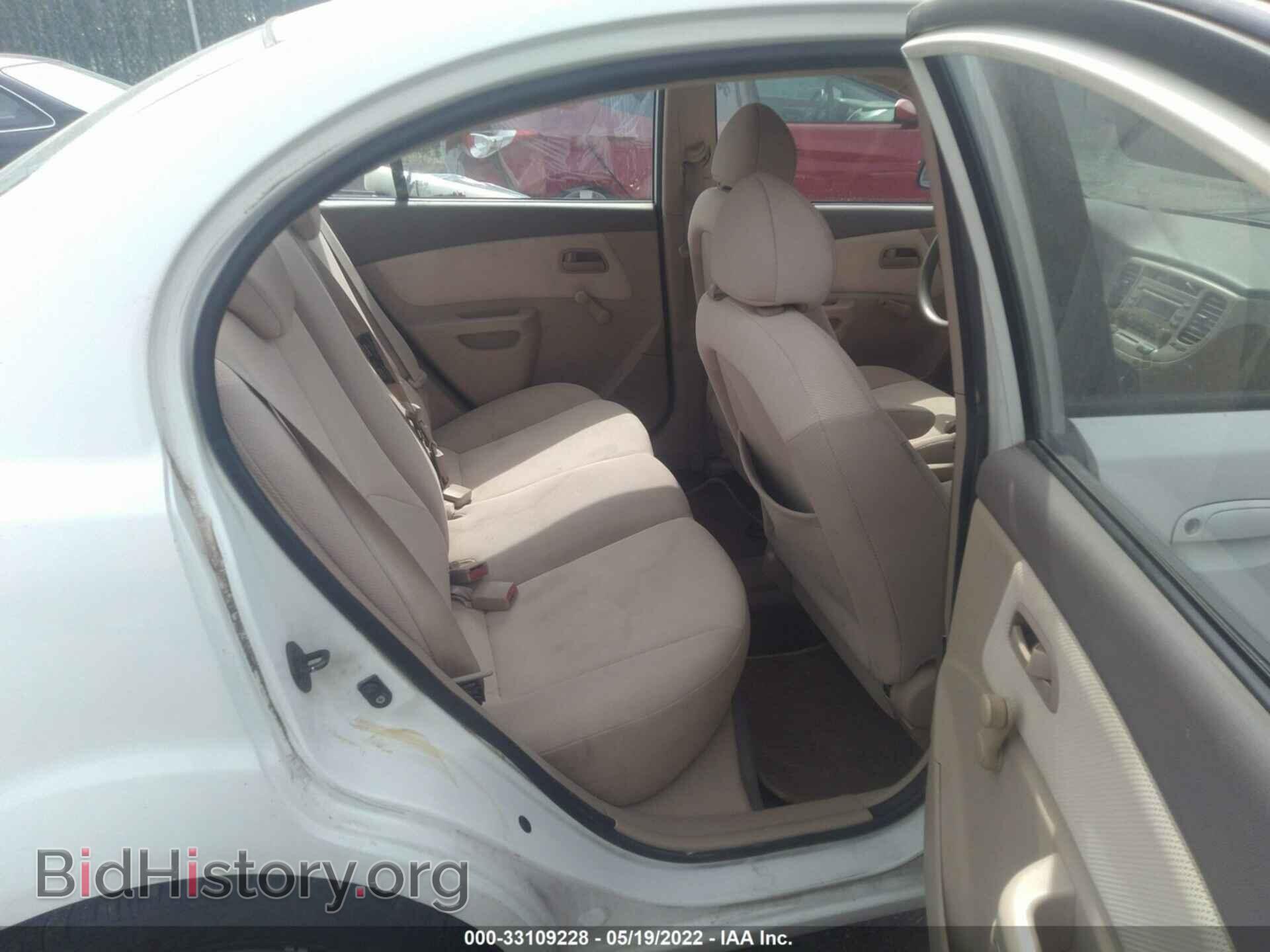 2007 KIA RIO - VIN: KNADE123376187285 - Фото 8