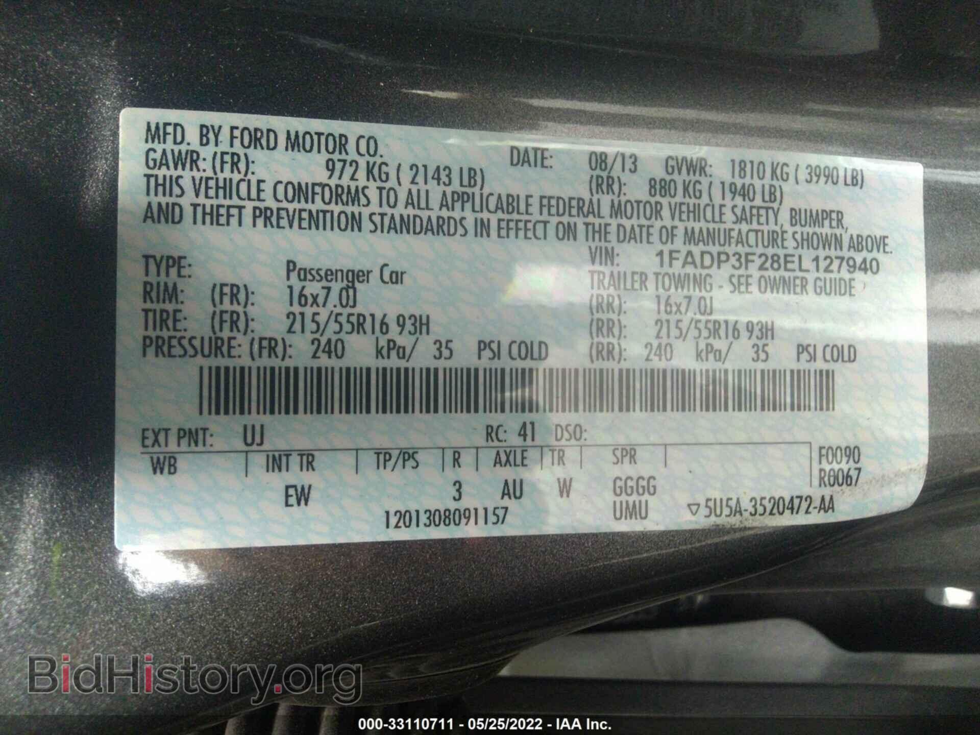2014 FORD FOCUS - VIN: 1FADP3F28EL127940 - Photo 9