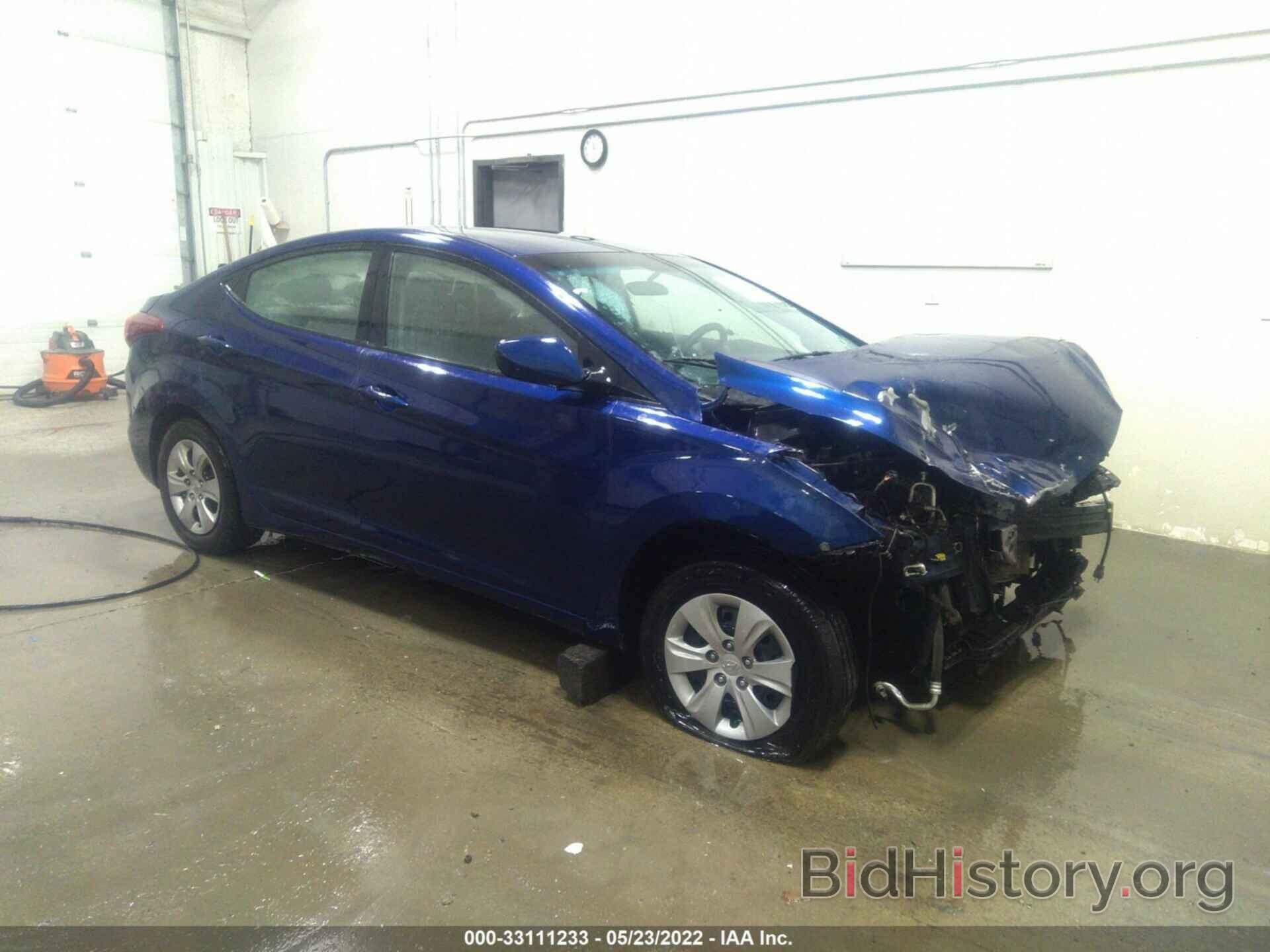 Photo 5NPDH4AEXGH664685 - HYUNDAI ELANTRA 2016