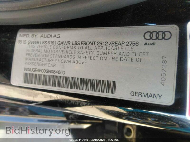 2016 Audi A6 (VIN WAUGFAFC0GN084660) — photo 9 of 11