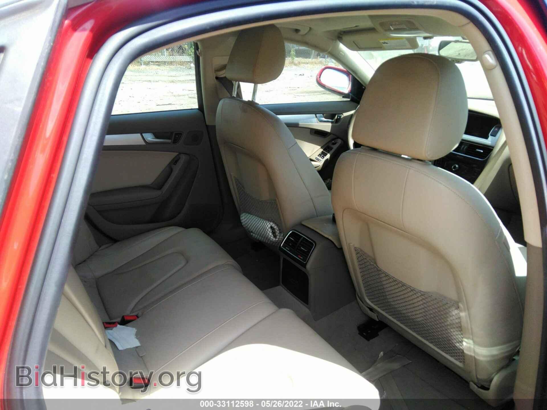 2012 AUDI A4 - VIN: WAUFFBFL5CA033156 - Photo 8