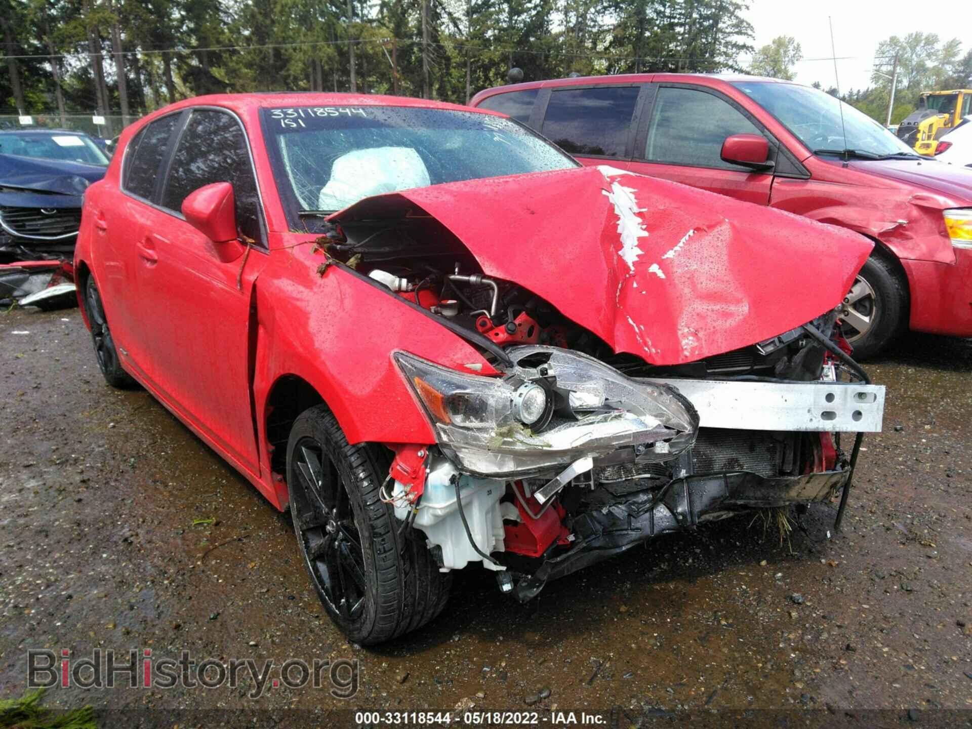 Фотография JTHKD5BH4G2256345 - LEXUS CT 200H 2016