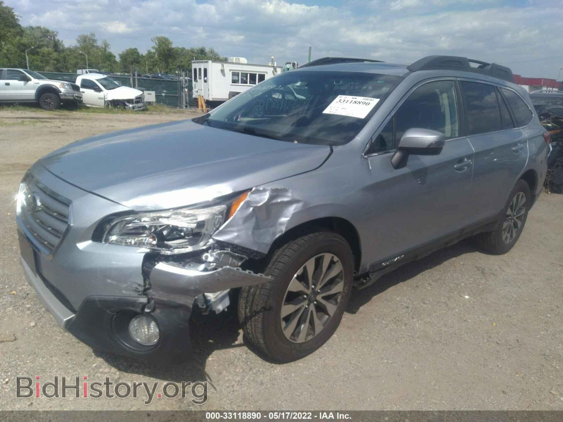 2016 SUBARU OUTBACK - VIN: 4S4BSBNC2G3205356 - Фото 2