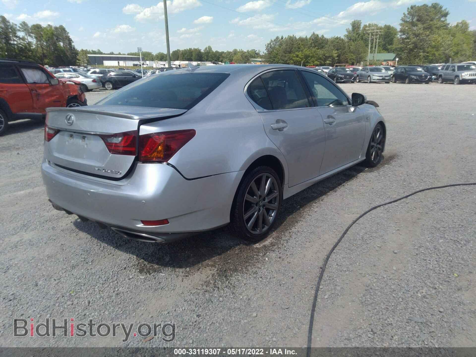 2013 LEXUS GS 350 - VIN: JTHCE1BL3D5018995 - Фото 4
