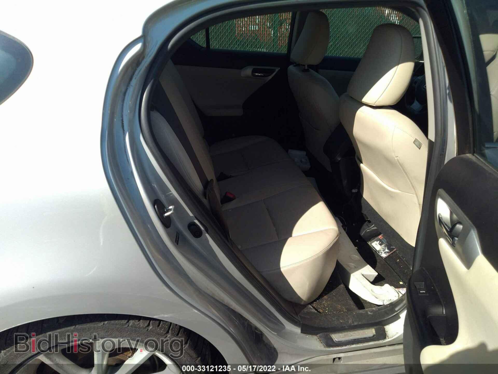 2011 LEXUS CT 200H - VIN: JTHKD5BH8B2018457 - Фото 8