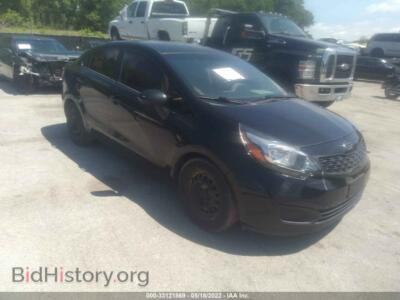 2015 Kia RIO LX, черный — VIN KNADM4A34F6483663, IAAI