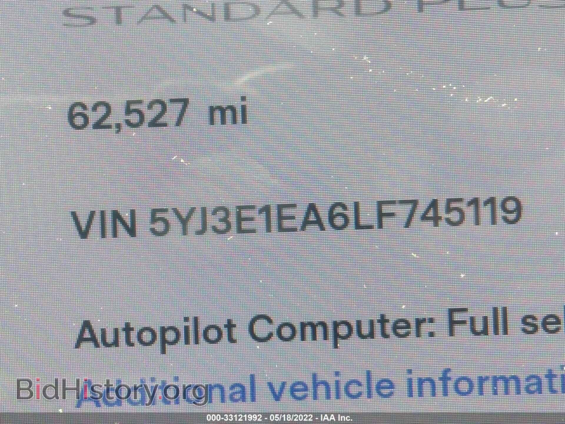 2020 TESLA MODEL 3 - VIN: 5YJ3E1EA6LF745119 - Фото 9