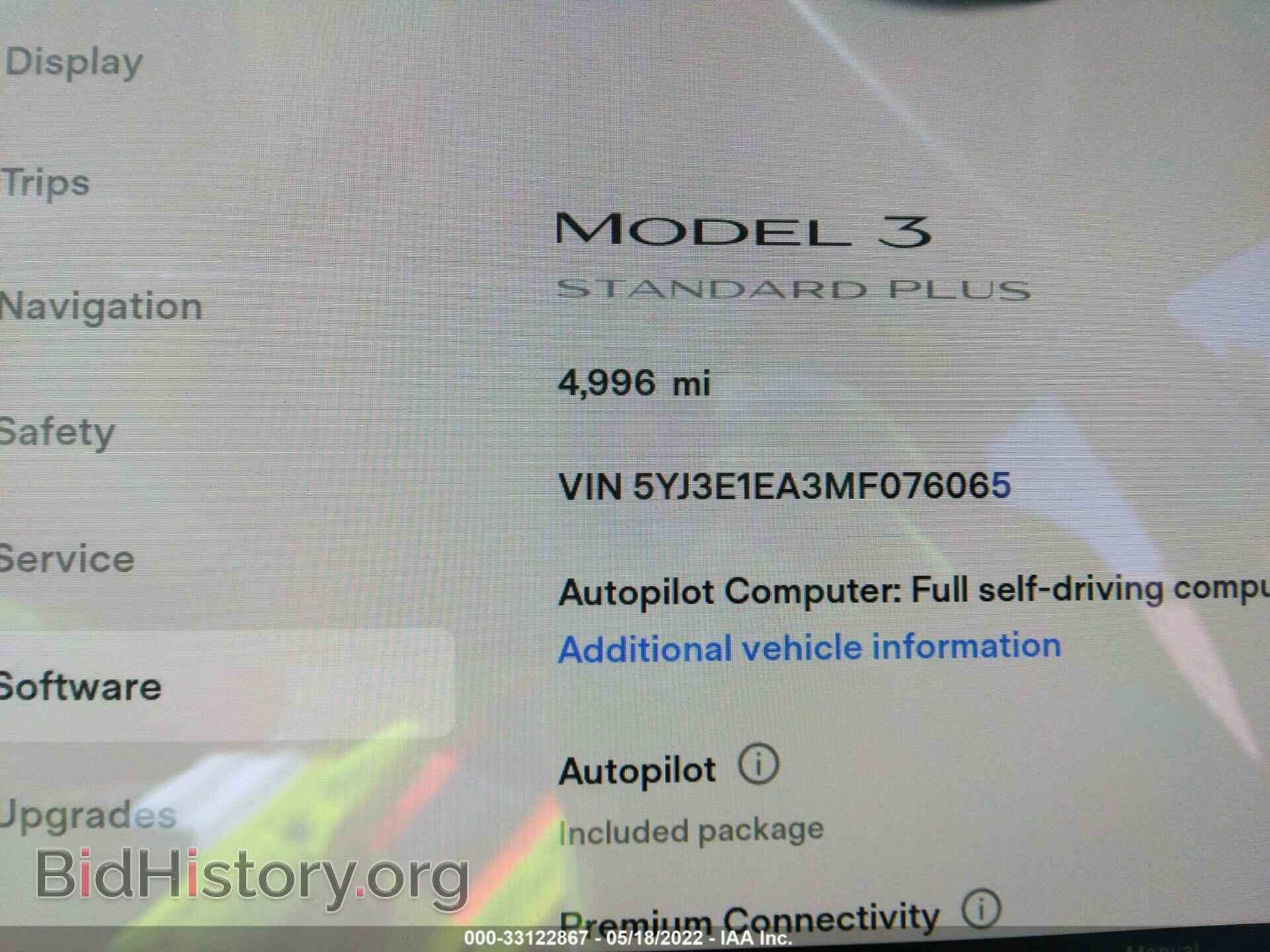 2021 TESLA MODEL 3 - VIN: 5YJ3E1EA3MF076065 - Photo 7