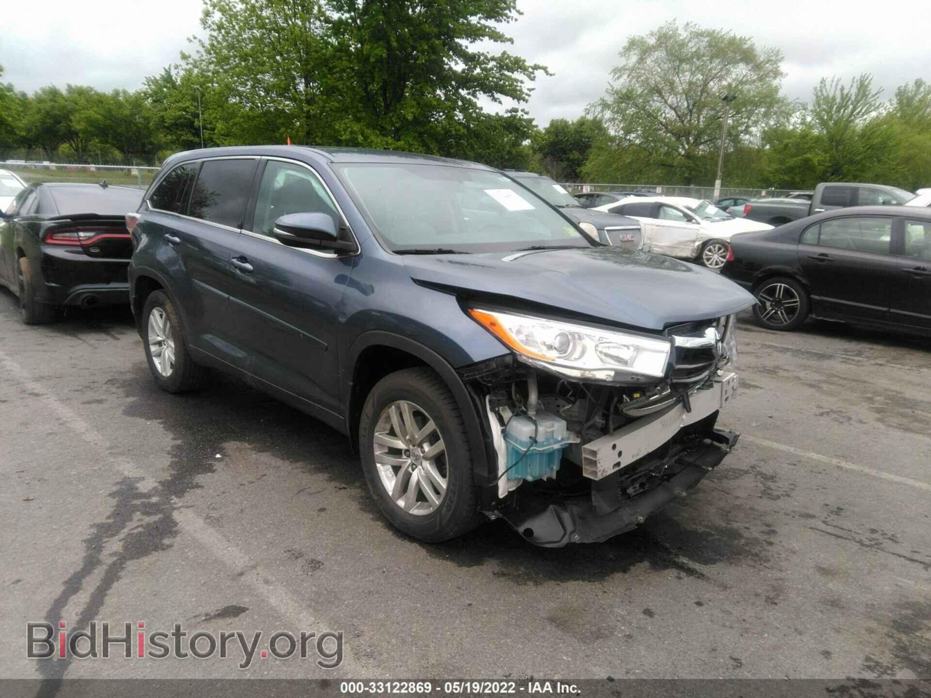 Фотография 5TDBKRFH7ES046644 - TOYOTA HIGHLANDER 2014