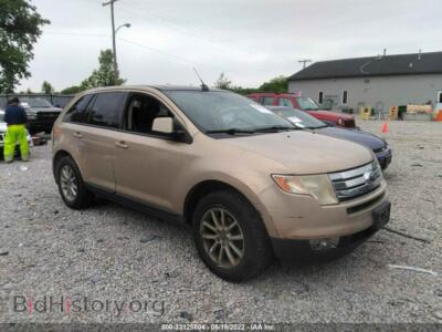 2007 Ford EDGE SEL Plus, gold — VIN 2FMDK49C67BA33055, IAAI