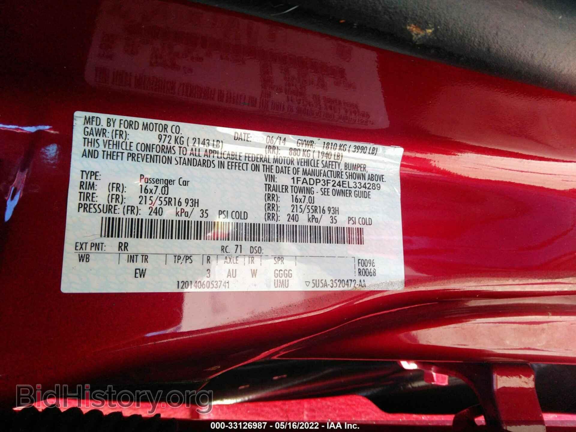2014 FORD FOCUS - VIN: 1FADP3F24EL334289 - Photo 9