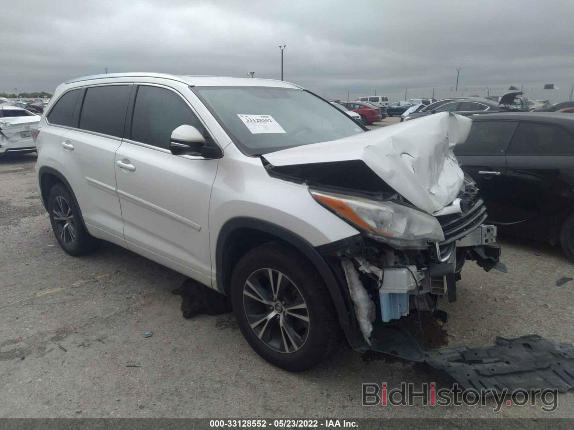 Photo 5TDKKRFH5GS157857 - TOYOTA HIGHLANDER 2016