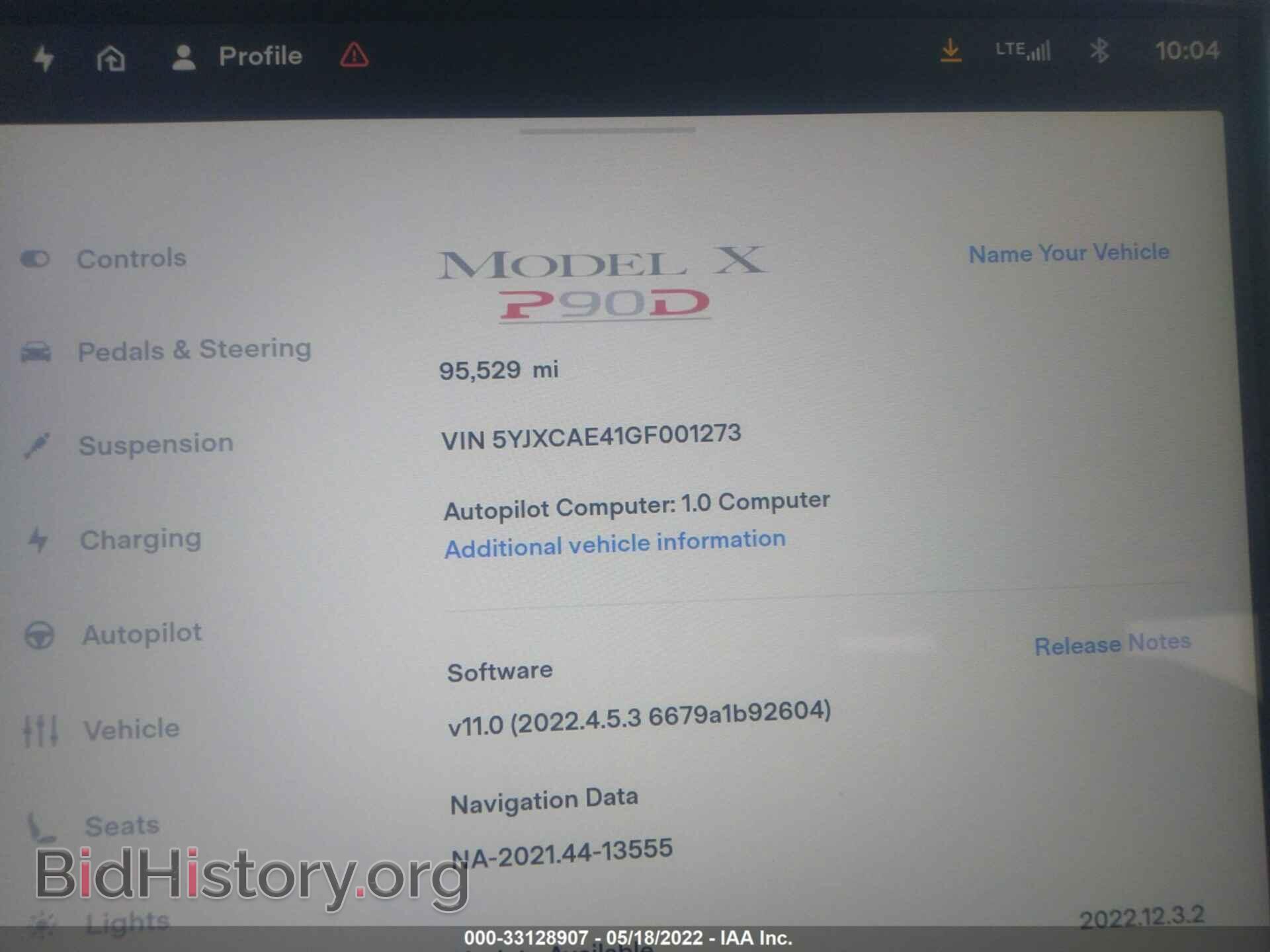 2016 TESLA MODEL X - VIN: 5YJXCAE41GF001273 - Photo 7