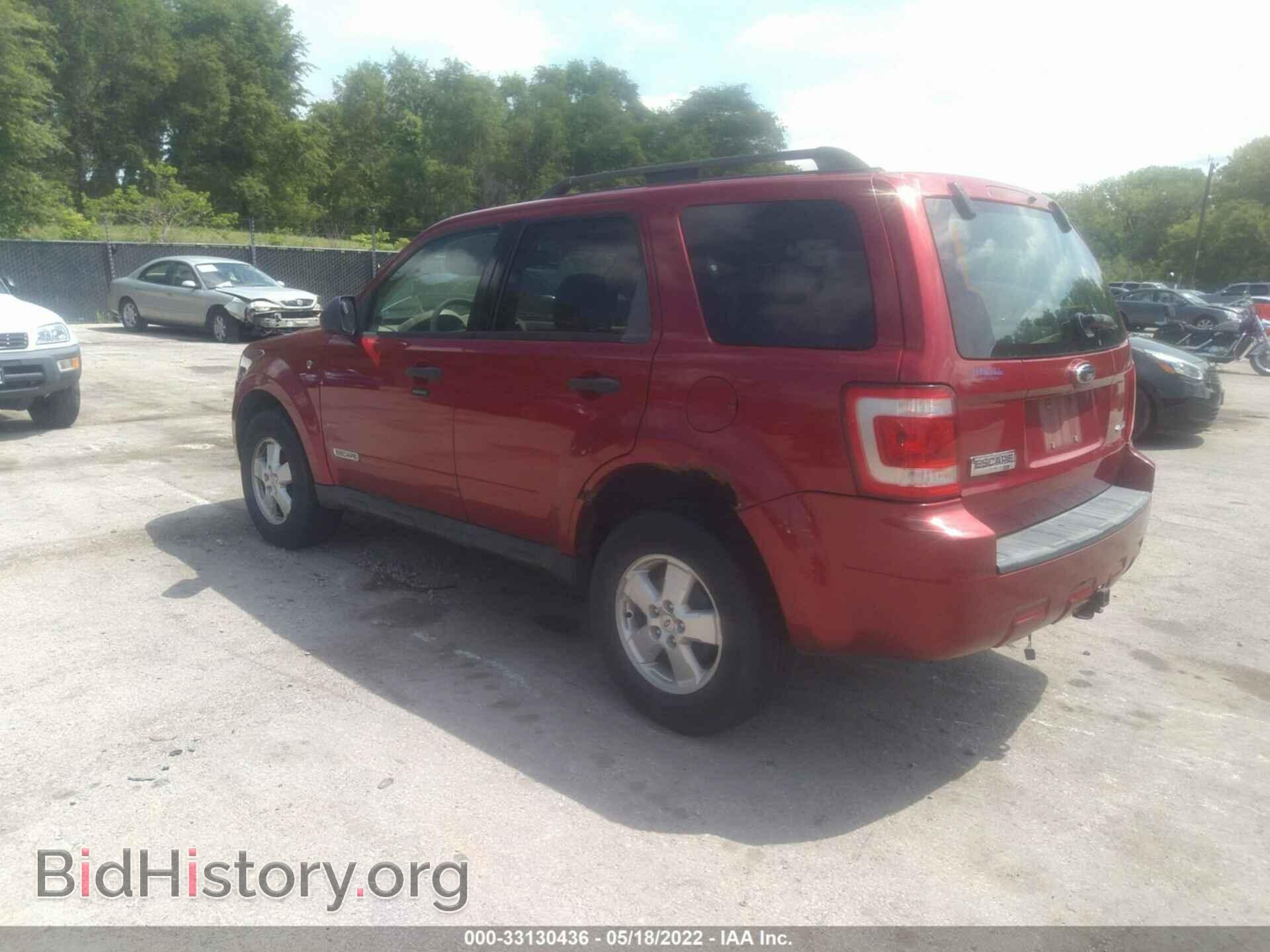 2008 FORD ESCAPE - VIN: 1FMCU93158KE82843 - Фото 3